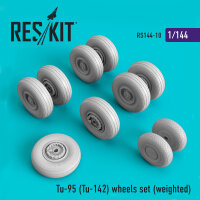 1/144 Tupolev Tu-95 Bear (Tu-142) wheels set (weighted)