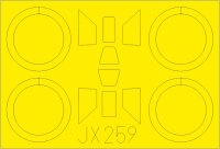 1/32 PZL P.11c canopy frame paint mask for IBG