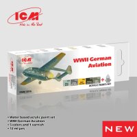 WWII German Aviation - Acrylic Paint Set 6x 12 ml