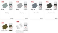 WWII Soviet Aviation - Acrylic Paint Set 6x 12 ml