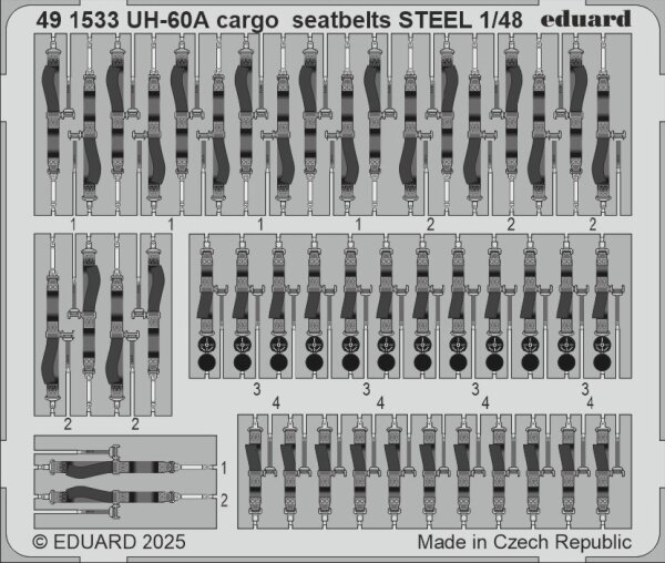 1/48 Sikorsky UH-60A Cargo Seatbelts for ICM