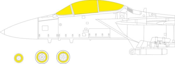 1/72 F-15J Eagle MSIP Mask for Fine Molds