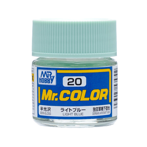 20 Light Blue / Hellblau seidenmatt 10 ml