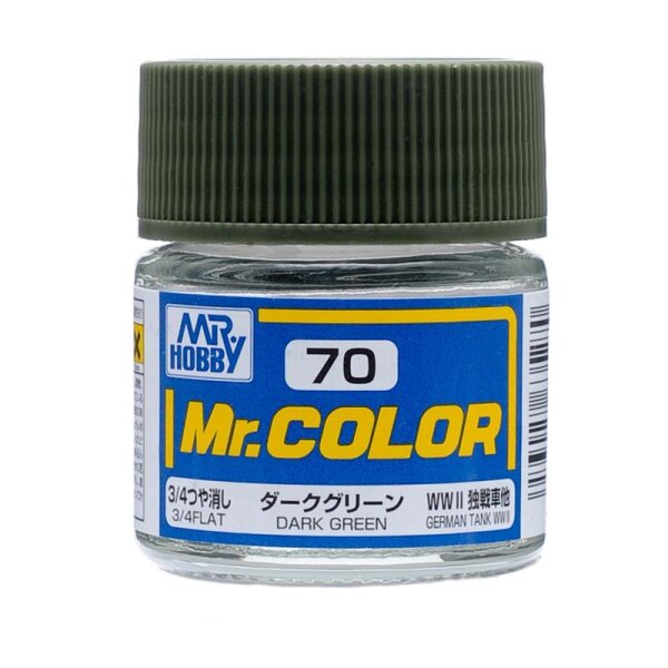 C70 Mr. Color Dark Green / Dunkelgrün 3/4-matt 10 ml