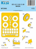 1/72 Douglas DC-2/C-33/C-39 Paint Mask for Special Hobb