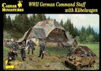 1/72 WWII German Command Staff with Kübelwagen