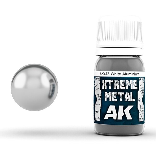 AK478 Xtreme Metal White Aluminium 30 ml