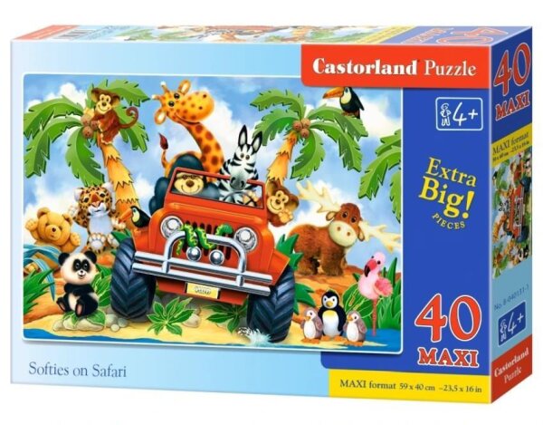 Softies on Safari - Maxi Puzzle 40 Teile