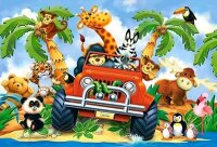 Softies on Safari - Maxi Puzzle 40 Teile