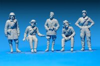1/35 Italian Tank Crew with Resin Heads