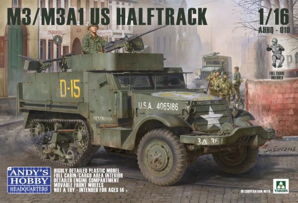 1/16 M3/M3A1 U.S. Halftrack 2 in 1 Kit