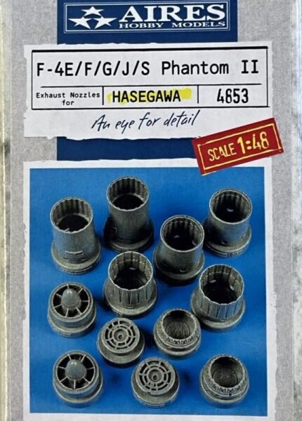 1/48 F-4 Phantom II exhaust nozzles for Hasegawa