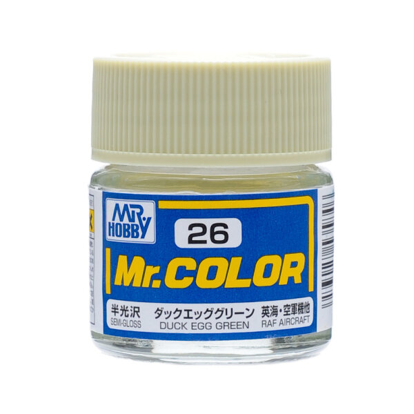 C26 Mr. Color Dark Egg Green semigloss / dunkles Eiergrün seidenmatt 10ml