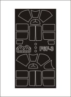 1/32 Grumman F6F-3 Hellcat canopy frame paint masks...