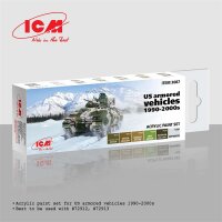 Acrylic paint set for US Armored Vehicles 1990-2000s