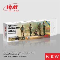 Acrylic paint set for US Pilots (Vietnam War)