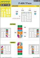 1/48 P-40N Warhawk TFace-Mask for Eduard