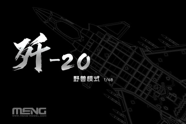 1/48 Chinese J-20 Mighty Dragon Stealth Fighter Beast Mode