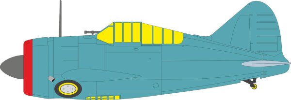 1/48 Brewster F2A-2 Buffalo TFace Mask for Tamiya
