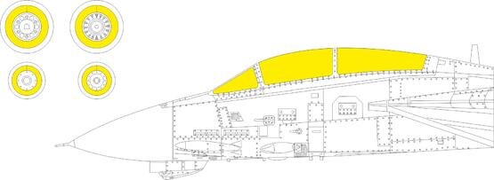 1/72 F-14B Mask for Academy kit