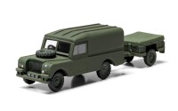 1/76 LWB Land Rover (Hard Top) & Trailer