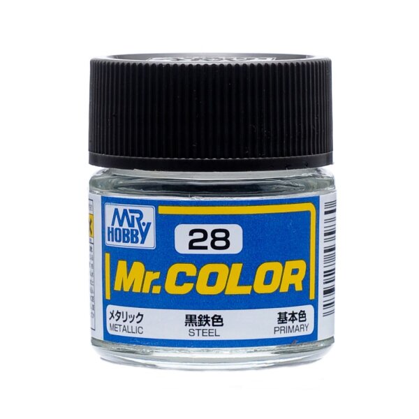 C28 Mr. Color Steel metallic / Stahl metallisch 10ml