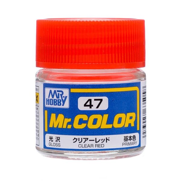 C47 Mr. Color Clear Red  / Rot transparent 10 ml