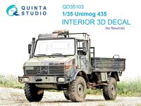 1/35 Unimog 435 Interior 3D Decals for Revell