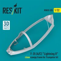 1/32 F-35A/F-35C Lightning II close canopy frame (Trumpeter)