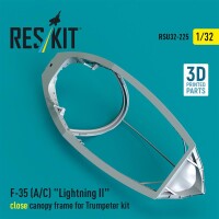 1/32 F-35A/F-35C Lightning II close canopy frame (Trumpeter)