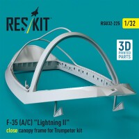 1/32 F-35A/F-35C Lightning II close canopy frame (Trumpeter)