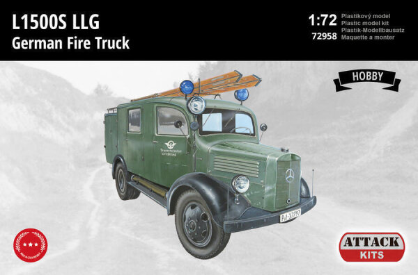 1/72 Mercedes-Benz L1500S LLG German Fire Truck