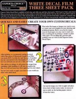 White Decal Film Three Sheet Pack - Laser