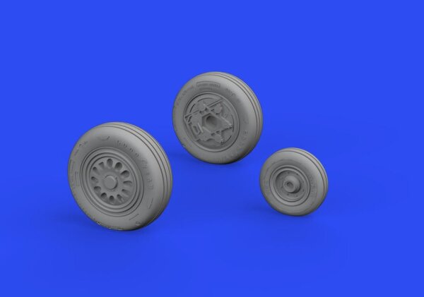 1/48 F-16 Wheels late for Tamiya