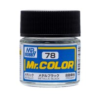 C78 Mr. Color Metal Black metallic / Metallschwarz 10 ml