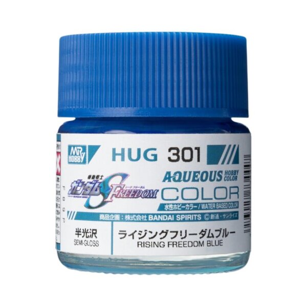 Mr. Hobby HUG-301 Aqueous Gundam Color Rising Freedom Blue 10ml
