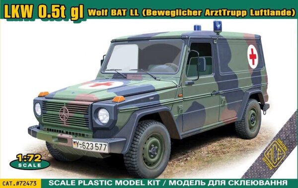 1/72 LKW 0,5t gl Wolf BAT LL (Beweglicher ArztTrupp Luftlande)