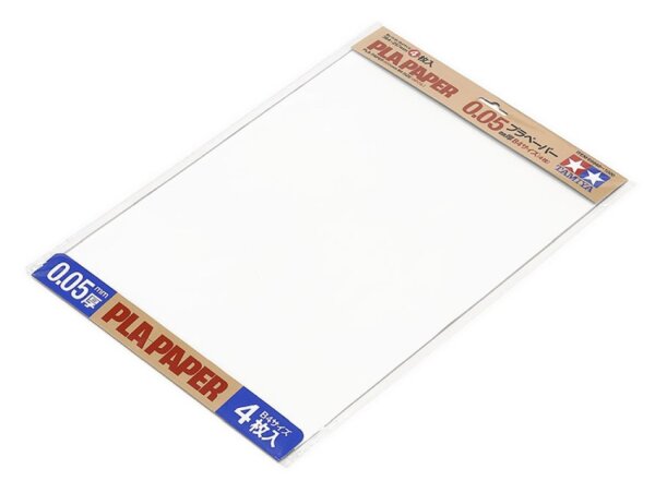 Plastik-Papier 0,05 mm, weiß (4 Stück) 364x257 mm