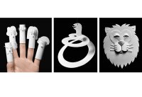 Plastik-Papier 0,05 mm, weiß (4 Stück) 364x257 mm