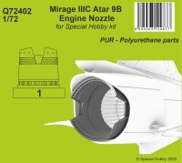 1/72 Mirage IIIC Atar 9B Engine Nozzle for Special Hobby