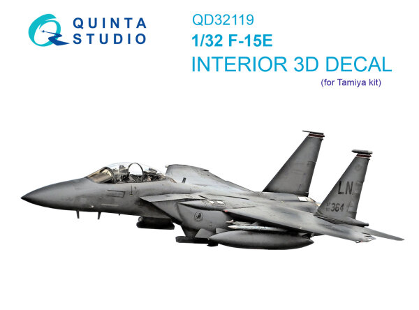 1/32 F-15E Eagle Interior 3D-Decals for Tamiya