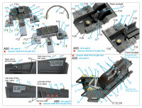 1/32 F-15E Eagle Interior 3D-Decals for Tamiya