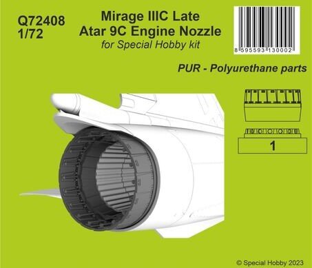 1/72 Mirage IIIC late - Atar 9C Engine Nozzle for Special Hobby