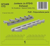 1/72 Junkers Ju-87D/G Stuka Exhaust  for Academy and...