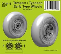 1/72 Hawker Tempest/Typhoon Early Type Wheels for Airfix