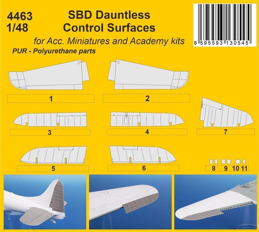 CMK 4462 Douglas SBD Dauntless Control Surfaces 1:48