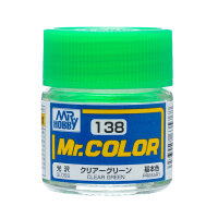 C138 Mr. Color Clear Green / Grün transparent 10ml