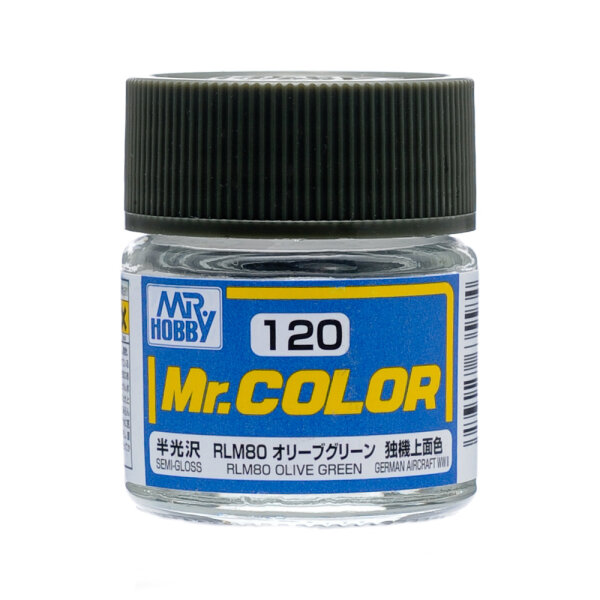 C120 Mr. Color RLM80 Olive Green / Olivgrün seidenmatt 10ml