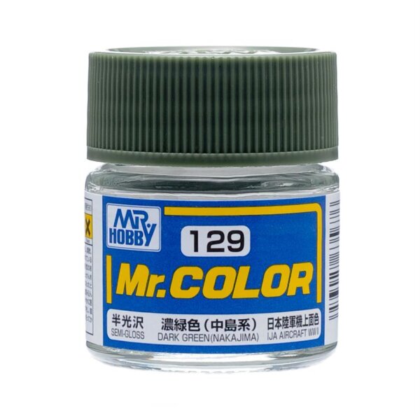 C129 Mr. Color Dark Green (Nakajima) / IJA Dunkelgrün seidenmatt 10ml