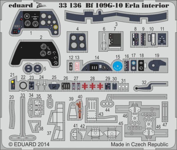 1/32 Messerschmitt Bf-109G-10 Erla Interior for Revell